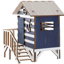 Sale NANU-NANA Holz-Strandhaus, Blau, 16 Cm