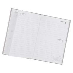 Online NANU-NANA Kalender Textil, A6, Hellgrau