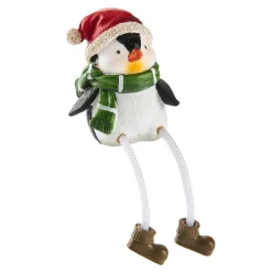 Fashion NANU-NANA Kantenhocker Pinguin, Schal/grün, 9 Cm