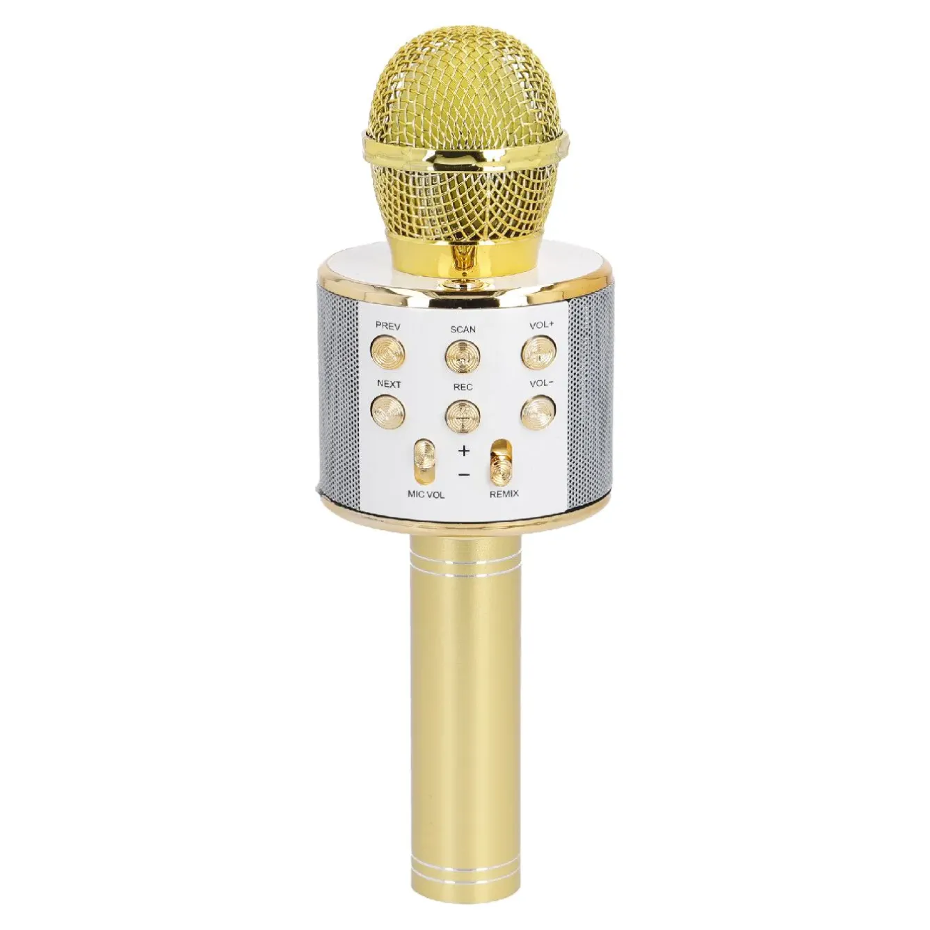 Outlet NANU-NANA Karaoke Mikrofon, Gold, 23 Cm