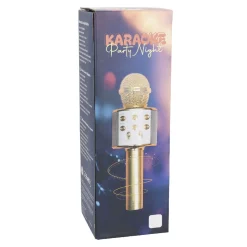 Outlet NANU-NANA Karaoke Mikrofon, Gold, 23 Cm