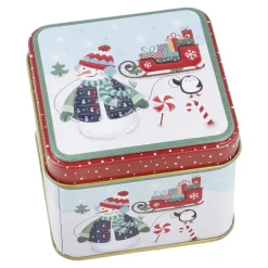 Fashion NANU-NANA Keksdose Mini, Schneemann/blau, 8 X 8 X 6 Cm