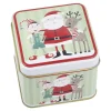 Clearance NANU-NANA Keksdose Mini, Weihnachtsmann/grün, 8 X 8 X 6 Cm