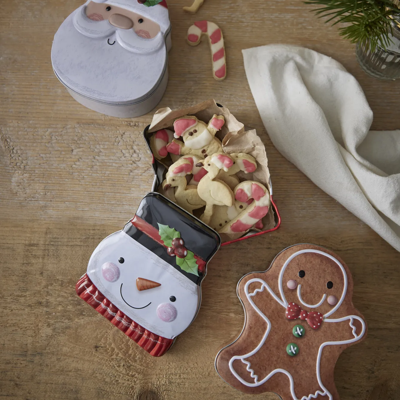 Hot NANU-NANA Keksdose Weihnachtsfigur, Schneemann, 13 Cm
