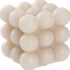 Online NANU-NANA Kerze Bubbles, Eckig, Beige, 8 X 8 X 8 Cm