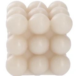 Online NANU-NANA Kerze Bubbles, Eckig, Beige, 8 X 8 X 8 Cm