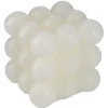 Hot NANU-NANA Kerze Bubbles, Eckig, Wollweiß, 8 X 8 X 8 Cm