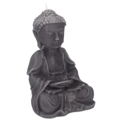 Clearance NANU-NANA Kerze Buddha, Dunkelgrau, 23 Cm