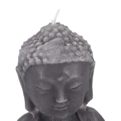 Clearance NANU-NANA Kerze Buddha, Dunkelgrau, 23 Cm