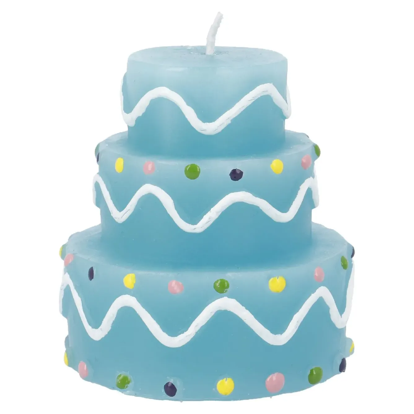 Best NANU-NANA Kerze Geburtstag, Tortenform, Hellblau, 6 X 7 Cm