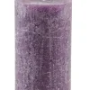 Fashion NANU-NANA Kerze Rustik, Lara, Aubergine, 12 Cm