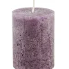 Hot NANU-NANA Kerze Rustik, Lara, Aubergine, 9 Cm