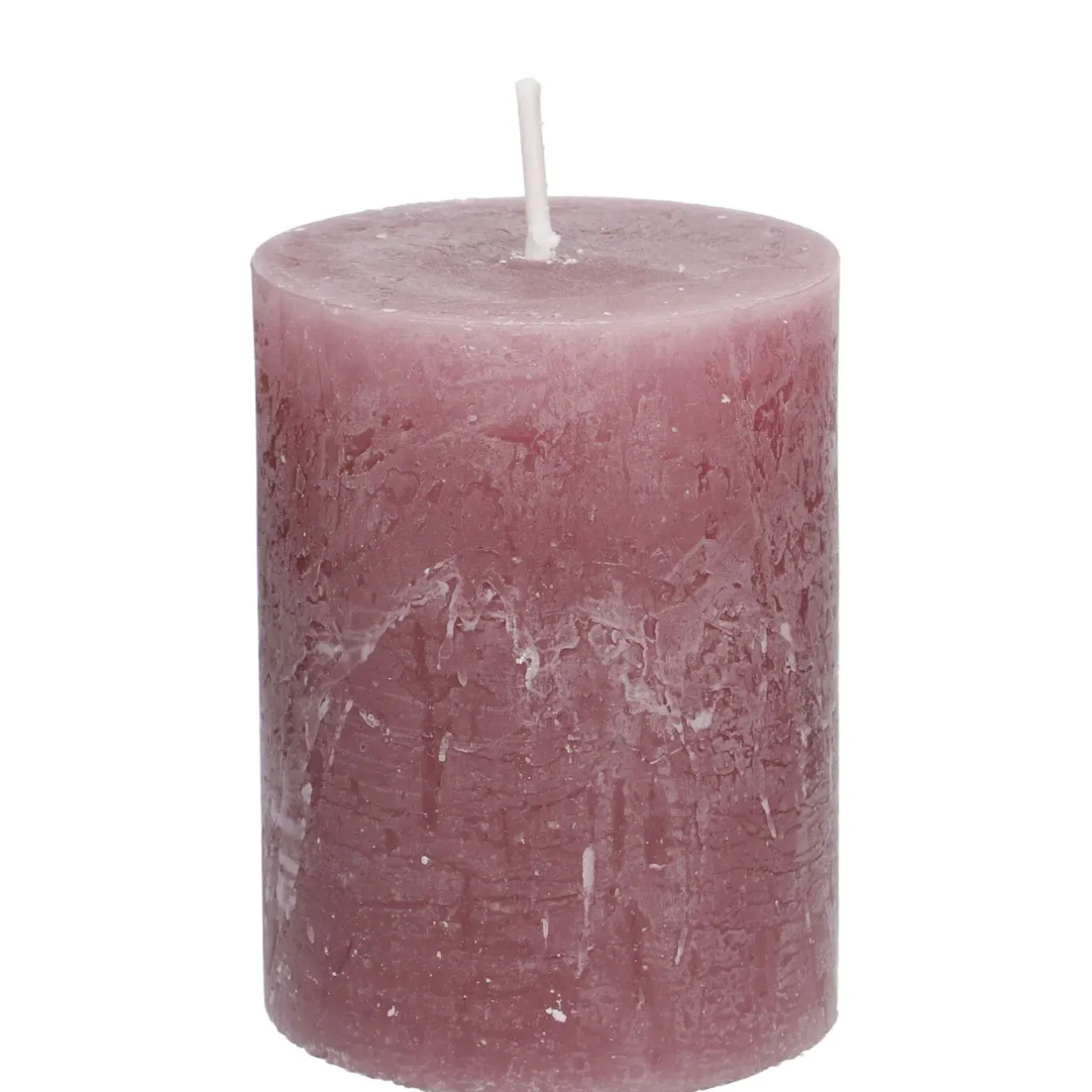 Outlet NANU-NANA Kerze Rustik, Lara, Dunkelaltrosa, 9 Cm