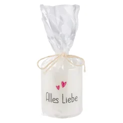 New NANU-NANA Kerze Spruch, Alles Liebe, 6 X 8 Cm