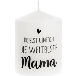 Best NANU-NANA Kerze Spruch, Beste Mama, 6 X 8 Cm