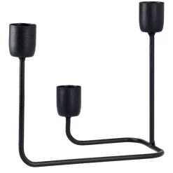 Sale NANU-NANA Kerzenhalter 3 Stabkerzen, Schwarz Matt