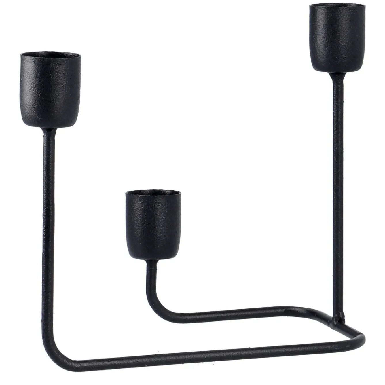 Sale NANU-NANA Kerzenhalter 3 Stabkerzen, Schwarz Matt
