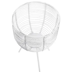 Clearance NANU-NANA Kerzenhalter Drahtkorb, Weiß, 17 Cm