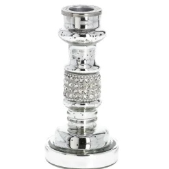 Hot NANU-NANA Kerzenständer Schmucksteine, Stabkerze, 14 Cm