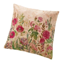 Best NANU-NANA Kissen Blumen, Beige/rot, 60 Cm