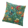 Sale NANU-NANA Kissen Blumen, Türkis, 45 Cm