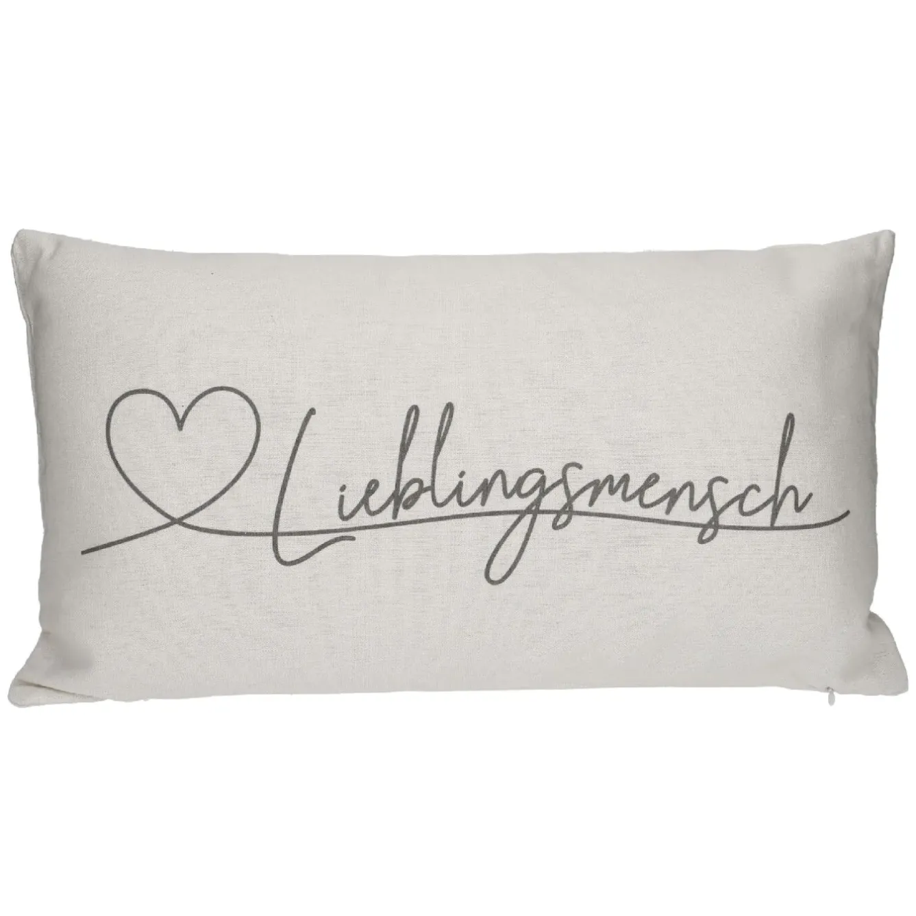 New NANU-NANA Kissen Lieblingsmensch, Creme, 50 X 30 Cm