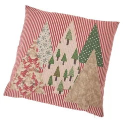 Fashion NANU-NANA Kissen Xmas-Muster, Tanne/Streifen, 45 X 45 Cm