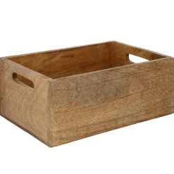 New NANU-NANA Kiste Mit Griff, Mangoholz, 30 X 21 Cm