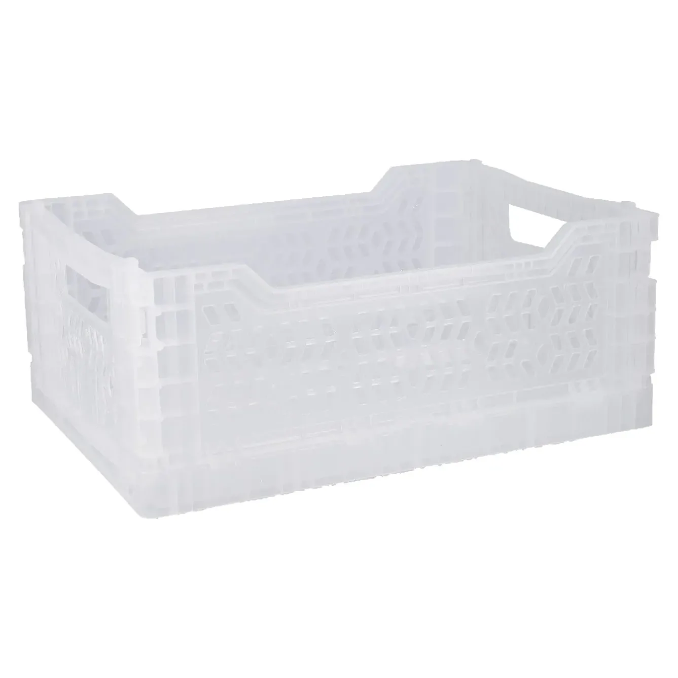 New NANU-NANA Klappbox, 34 X 24 X 13 Cm, Transparent