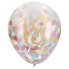 New NANU-NANA Konfetti-Ballon Geburtstag, 18, 6 Stück
