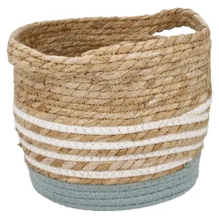 Online NANU-NANA Korb Streifen Mit Henkel, Grün/weiß, 26 X 23 Cm
