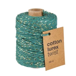 Online NANU-NANA Kordel Lurex, Petrol, 50 M