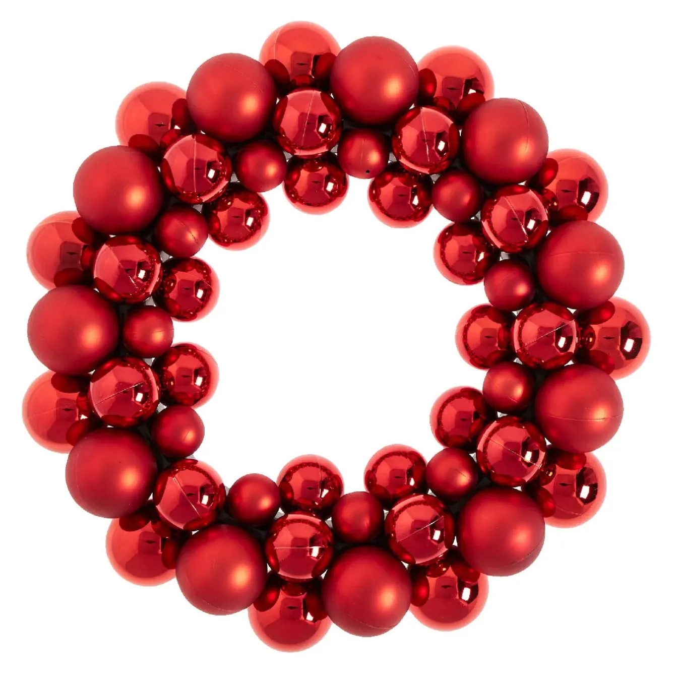 Best NANU-NANA Kugelkranz Kunststoff, Rot, 34 Cm