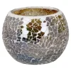 Outlet NANU-NANA Kugel-Windlicht Mosaik, Bernstein/silber/grün, 10 X 8 Cm