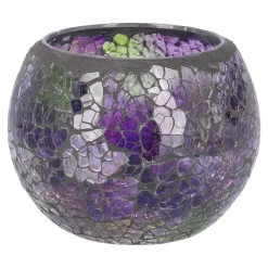 Best NANU-NANA Kugel-Windlicht Mosaik, Lila/grün, 10 X 8 Cm