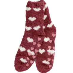 Sale NANU-NANA Kuschelsocken Anti-Rutsch, Herzen/bordeaux