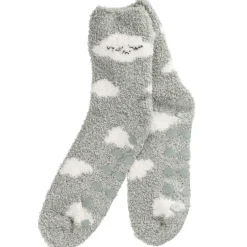 Fashion NANU-NANA Kuschelsocken Anti-Rutsch, Wolke/grün
