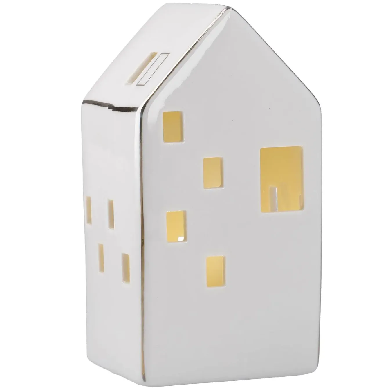 Outlet NANU-NANA LED-Haus Mit Goldener Hauskante, 13.5 Cm