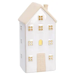 Discount NANU-NANA LED-Haus Rustik, Weiß, 17 Cm