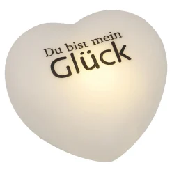 Online NANU-NANA LED-Herz Mit Spruch, Mein Glück, Weiß