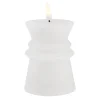 New NANU-NANA LED-Kerze Design, Eckig/weiß, 12 Cm