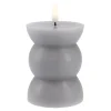 Sale NANU-NANA LED-Kerze Design, Rund/grau, 12 Cm