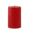 Online NANU-NANA LED-Kerze Rustik, Rot, 7.5 X 14.5 Cm