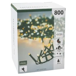 Clearance NANU-NANA LED-Lichterkette, 8 Funktionen, Warm-weiß, 800 LED