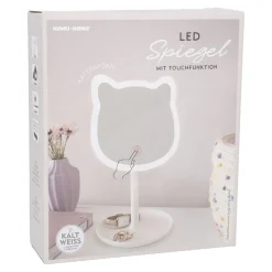 Outlet NANU-NANA LED-Spiegel Form, Katze/weiß, 26 Cm