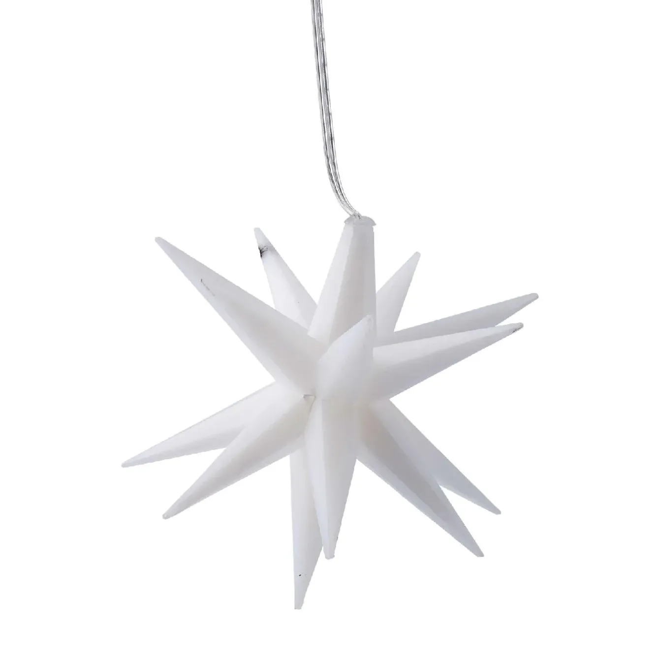 Best NANU-NANA LED-Stern, 16 Zacken, Weiß, 12 Cm