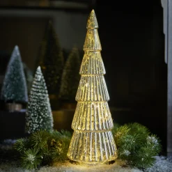 Discount NANU-NANA LED-Tanne Metallic, Transparent, 31 Cm