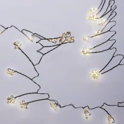 Discount NANU-NANA Lichterkette Stern/Cluster, Silber, 48 LED