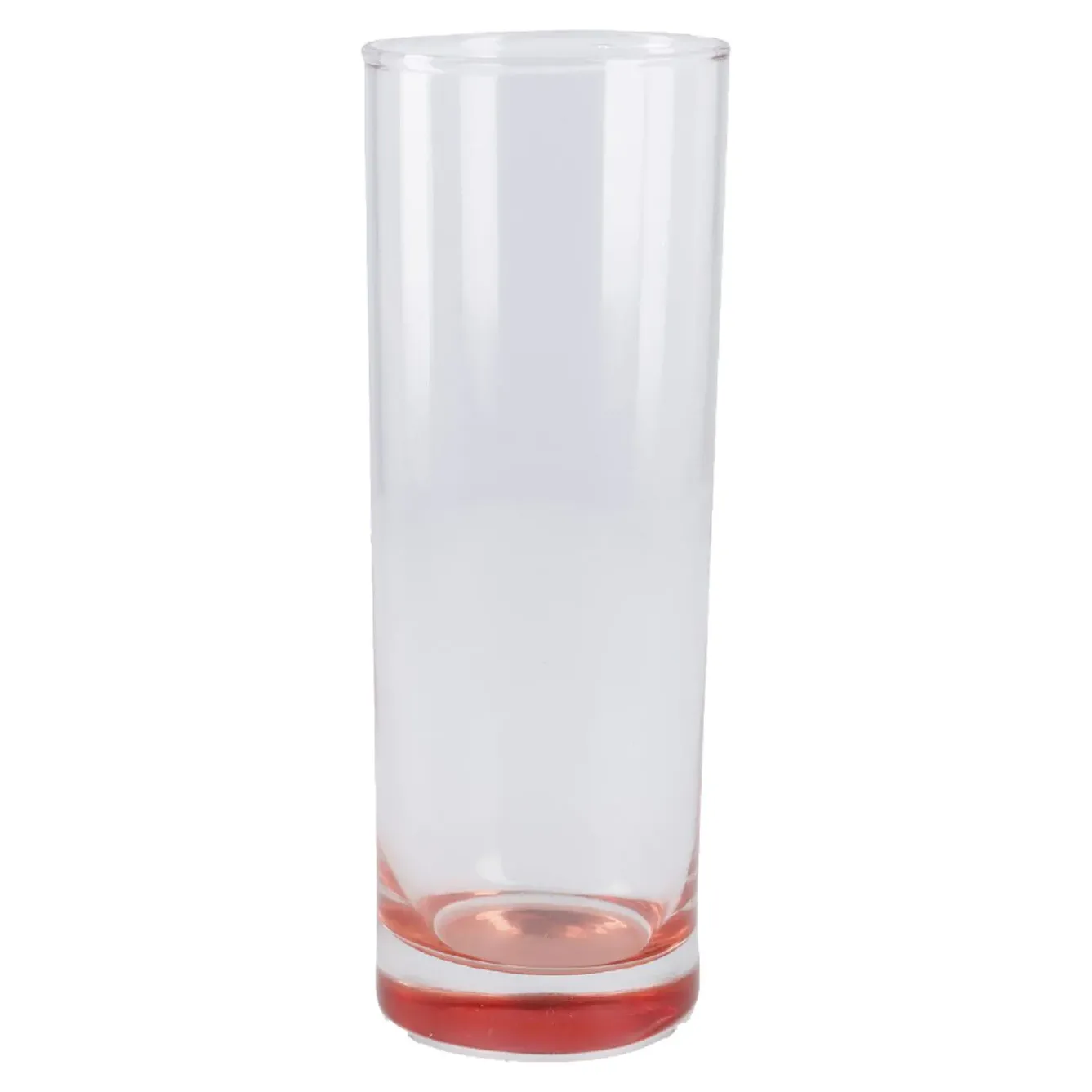 Outlet NANU-NANA Longdrink-Glas Farbboden, Rot, 300 Ml