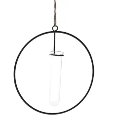 Best NANU-NANA Metallring Mit Reagenzglas, Hängend, Schwarz, 15 Cm